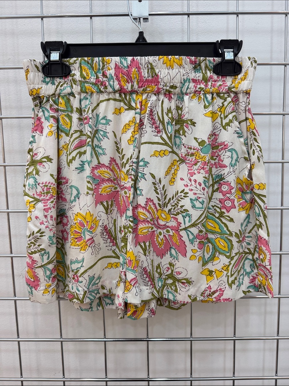 Floral Print Elastic-Waist Women’s Shorts -